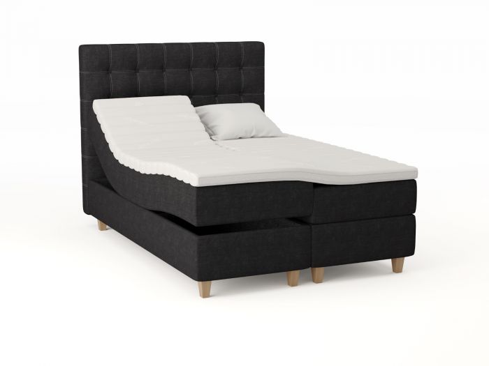 Comfort ställbar säng 140x200 - antrasitt