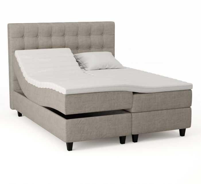 Comfort ställbar säng 160x200 -  beige