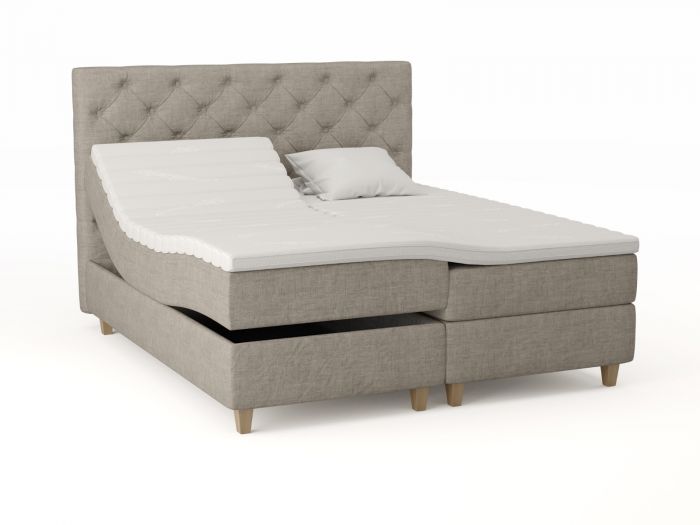 Comfort ställbar säng 180x200 -  beige