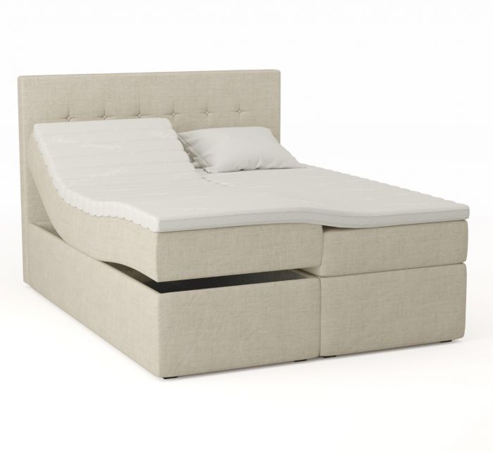 Premium ställbar säng 160x200 - sand