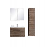 LindaDesign 80 cm badrumsmöbel grå alm