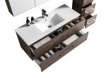 LindaDesign 120 cm badrumsmöbel grå alm