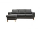 Arendal 3D/D3 soffa med schäslong - mörkgrå