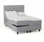 Comfort ställbar säng 140x200 - lys grå