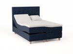 Comfort ställbar säng 140x200 -  mörk blå