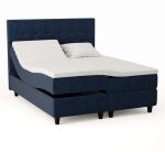 Comfort ställbar säng 160x200 -  mörk blå