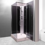 Lea duschkabin 70x70 grå