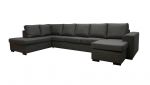 Holmsbu A4D U-soffa med sjeselong - mørk grå