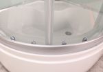 Svanen duschkabin med badkar vit