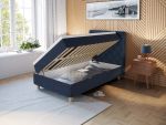 Comfort säng med förvaring 120x200 cm - mörkblå