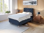 Comfort säng med förvaring 120x200 cm - mörkblå