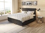 Comfort säng med förvaring 180x200 cm - antracit