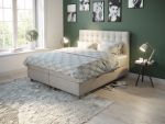 Comfort säng med förvaring 180x200 cm - sand