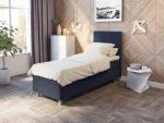 Comfort säng med förvaring 80x200 cm - mörkblå