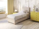 Comfort säng med förvaring 90x200 cm - sand