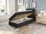 Comfort säng med förvaring 90x200 cm - antracit