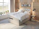 Premium ställbar säng 140x200 - sand