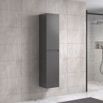 NoraDesign 120 cm badrumsmöbel single m/vit handfat och rektangulär spegel