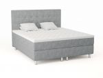 Comfort kontinentalsäng 180x210 - lys grå