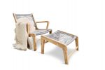 Itea - Lounge-stol med fotpall