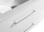LindaDesign 120 cm vit högglans badrumsmöbel m/spegelskåp