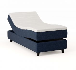 Comfort ställbar säng 90x200 -  mörk blå