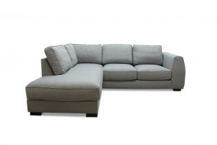 Risör A2 soffa med divan - ljusgrått