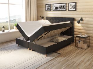 Comfort säng med förvaring 180x210 cm - antracit