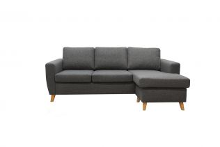 Arendal 3D/D3 soffa med schäslong - ljusgrått