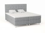 Comfort säng med förvaring 180x200 cm - ljusgrått