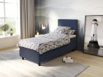 Comfort säng med förvaring 90x200 cm - mörkblå